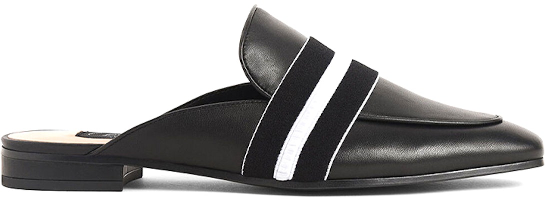 (W) CHARLES & KEITH Mules de Cuero Tipo Loafer 'Negro' SL1-71720046_BLACK Order (W) CHARLES & KEITH Mules de Cuero Tipo Loafer 'Negro' SL1-71720046_BLACK