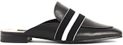 Order (W) CHARLES & KEITH Leather Loafer Mules 'Hitam' SL1-71720046_BLACK