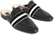 (W) CHARLES & KEITH Leather Loafer Mules 'Hitam' SL1-71720046_BLACK