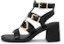 (W) CHARLES & KEITH Sandal Tumit Tinggi Kulit Anyaman 'Roman' SL1-61870006