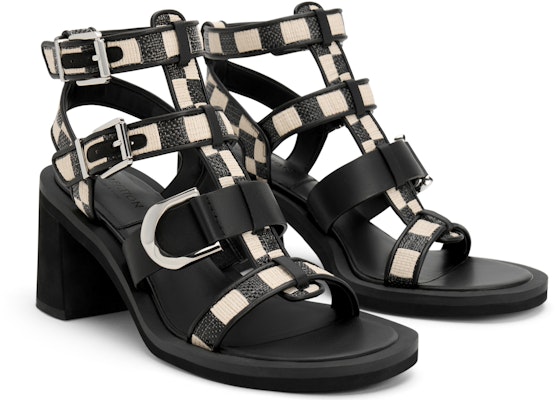 (Women) CHARLES & KEITH Leather Woven Cut-Out High Heel Sandals 'Roman' SL1-61870006 Cheap (Women) CHARLES & KEITH Leather Woven Cut-Out High Heel Sandals 'Roman' SL1-61870006