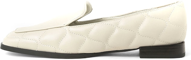 (Women) CHARLES & KEITH Loafer Flat 'Pink-White Stitch' SL1-71720051_CHALK (Women) CHARLES & KEITH Loafer Flat 'Pink-White Stitch' SL1-71720051_CHALK