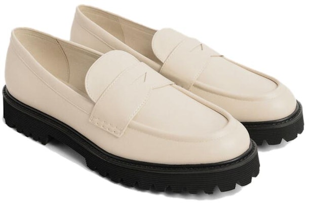 (W) 찰스앤키스 파우더 화이트 컴포트 로퍼 플랫 CK1-71720030_CHALK Shop (W) 찰스앤키스 파우더 화이트 컴포트 로퍼 플랫 CK1-71720030_CHALK