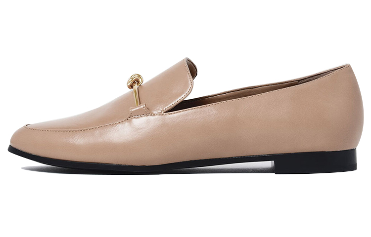 (Women) CHARLES & KEITH Loafer Flat 'Vintage Bow Nude' CK1-70380740_NUDE