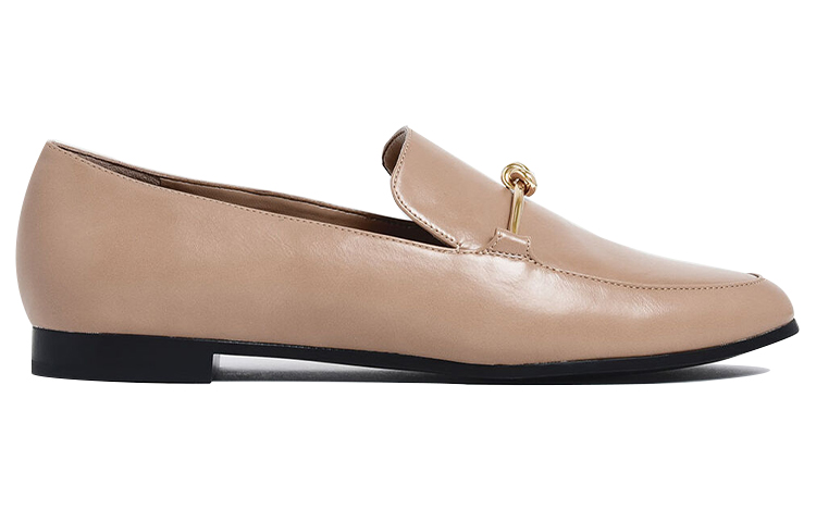 Order (W) CHARLES & KEITH Loafer Flat 'Vintage Bow Nude' Wanita Kasual CK1-70380740_NUDE