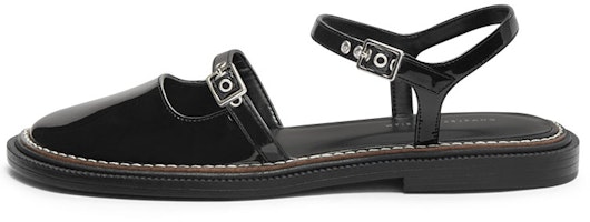 (Women) CHARLES & KEITH Low-Heel Sandal 'Simplified Stitching Black' CK1-70900298_BLACK (Women) CHARLES & KEITH Low-Heel Sandal 'Simplified Stitching Black' CK1-70900298_BLACK