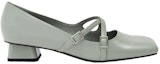 Order (W) CHARLES & KEITH Bailarinas Mary Jane 'Gris Verde con Correa Cruzada' CK1-61720076_Sage-Green