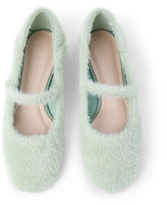 (W) CHARLES & KEITH Mary Jane Flats 'Kelabu Hijau' CK1-70900239_GREEN Lookbook (W) CHARLES & KEITH Mary Jane Flats 'Kelabu Hijau' CK1-70900239_GREEN