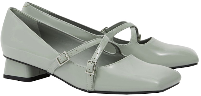 (W) CHARLES & KEITH Bailarinas Mary Jane 'Gris Verde con Correa Cruzada' CK1-61720076_Sage-Green Lookbook (W) CHARLES & KEITH Bailarinas Mary Jane 'Gris Verde con Correa Cruzada' CK1-61720076_Sage-Green