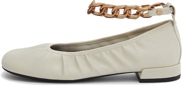 CHARLES&KEITH 金屬飾踝帶瑪麗珍平底鞋 女款 粉白色 Buy CHARLES&KEITH 金屬飾踝帶瑪麗珍平底鞋 女款 粉白色