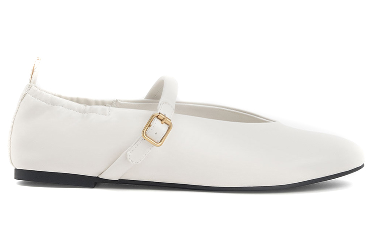 Order CHARLES&KEITH 圓頭瑪麗珍平底鞋 女款 白色