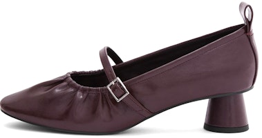(Women) CHARLES & KEITH Mary Jane Heels 'Burgundy Ruched' CK1-60580210_BURGUNDY (Women) CHARLES & KEITH Mary Jane Heels 'Burgundy Ruched' CK1-60580210_BURGUNDY