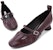 (Women) CHARLES & KEITH Mary Jane Heels 'Burgundy Ruched' CK1-60580210_BURGUNDY