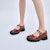 (W) CHARLES & KEITH Mary Jane PLATFORM 'Brandy White' Wanita CK1-70380909_COGNAC