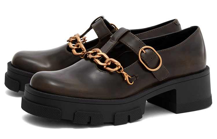 Order (W) CHARLES & KEITH 메리제인 플랫폼 (밀리터리 그린 체인) CK1-70900323_MILITARYGREEN