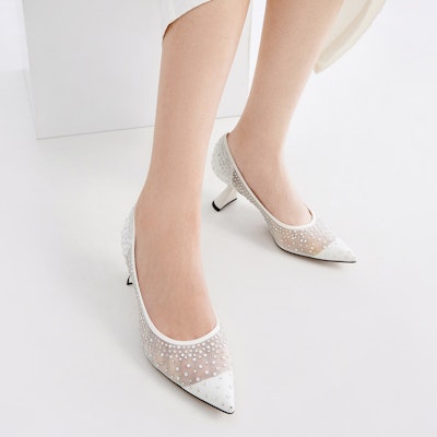 (W) CHARLES & KEITH Sepatu Hak Tinggi Jala 'Batu Permata Putih' SL1-60920051-A_WHITE Shop (W) CHARLES & KEITH Sepatu Hak Tinggi Jala 'Batu Permata Putih' SL1-60920051-A_WHITE