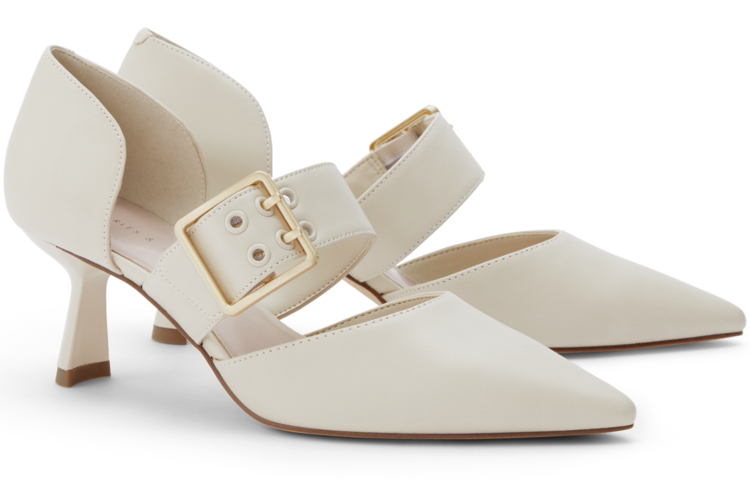 Order (W) 查尔斯与凯丝 金属扣尖头细高跟鞋 '金色点缀' CK1-60280279