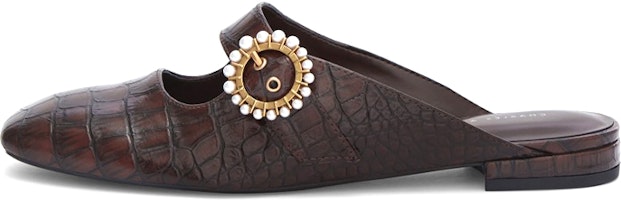 (Women) CHARLES & KEITH Muller 'Pearl Pin Buckle Animal Print Brown' CK1-70900308_BROWN (Women) CHARLES & KEITH Muller 'Pearl Pin Buckle Animal Print Brown' CK1-70900308_BROWN