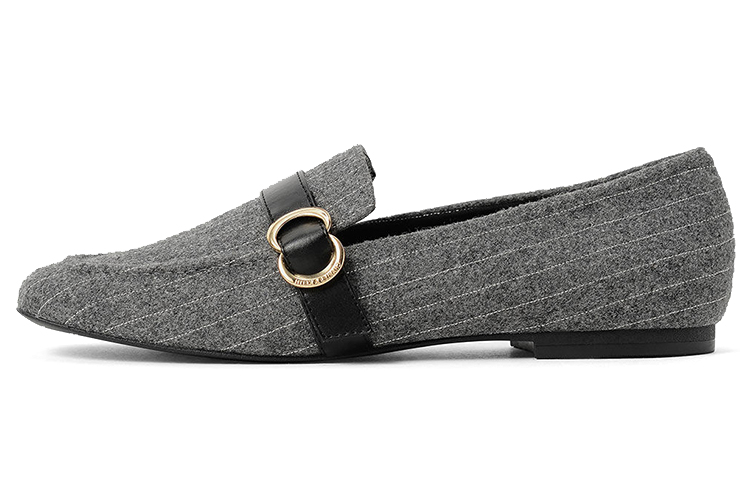 (Women) CHARLES & KEITH Penny Loafer 'Simplistic Comfort Grey' CK1-70380889_GREY