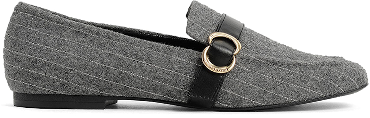 (W) CHARLES & KEITH 简约舒适灰色便士乐福鞋 CK1-70380889_GREY Order (W) CHARLES & KEITH 简约舒适灰色便士乐福鞋 CK1-70380889_GREY