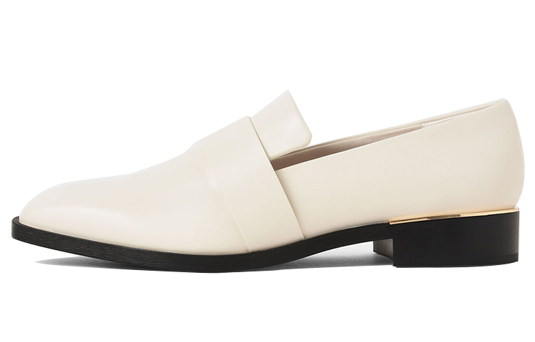 (Women) CHARLES & KEITH Penny Loafer Flats 'Pink White' CK1-70380806_CHALK
