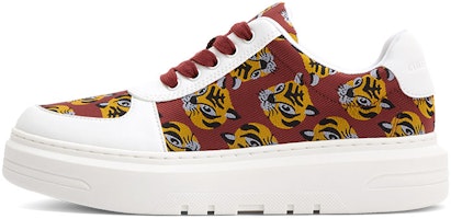 (Women) CHARLES & KEITH Platform Lace-Up Sneaker 'Red Tiger' CK1-70900354_RED (Women) CHARLES & KEITH Platform Lace-Up Sneaker 'Red Tiger' CK1-70900354_RED