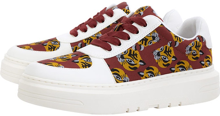 (Women) CHARLES & KEITH Platform Lace-Up Sneaker 'Red Tiger' CK1-70900354_RED Order (Women) CHARLES & KEITH Platform Lace-Up Sneaker 'Red Tiger' CK1-70900354_RED