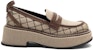 (W) CHARLES & KEITH Kasut Loafers Platform 'Coklat Quilted' CK1-70900304-A_BROWN