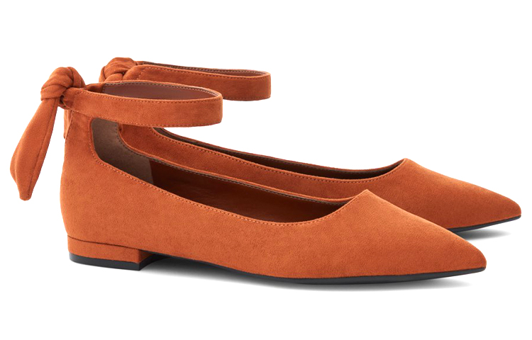 Lookbook (W) CHARLES & KEITH Bailarinas con Punta y Tira al Tobillo 'Brandy' CK1-70900291_COGNAC