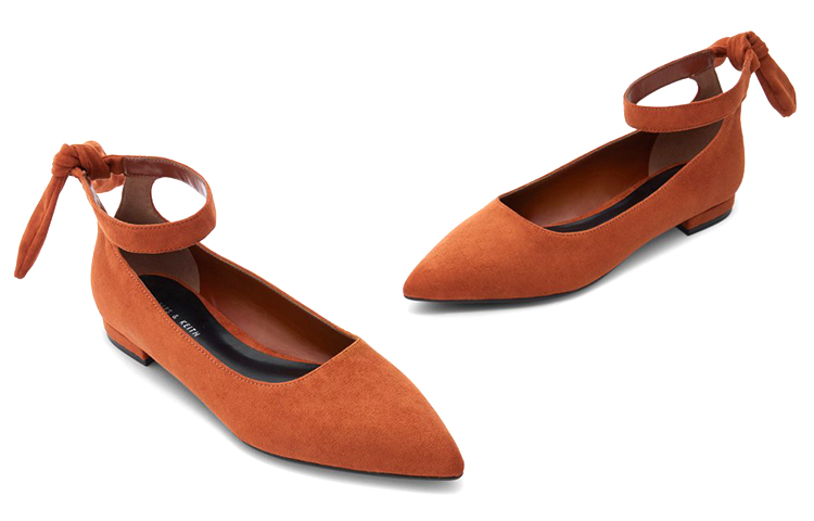 Shop (W) CHARLES & KEITH Bailarinas con Punta y Tira al Tobillo 'Brandy' CK1-70900291_COGNAC