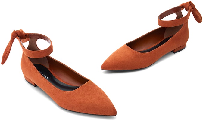 (Women) CHARLES & KEITH Pointed Toe Slingback Flats 'Brandy' CK1-70900291_COGNAC Shop (Women) CHARLES & KEITH Pointed Toe Slingback Flats 'Brandy' CK1-70900291_COGNAC