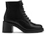(W) CHARLES & KEITH PU 'Boot Pelana Tinggi Ala Inggeris Zip Sisi Hitam' CK1-90920134