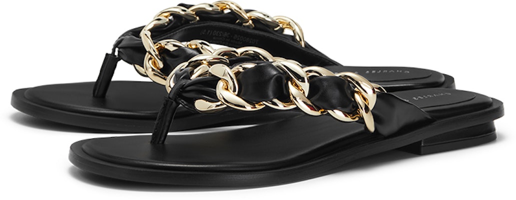 (W) CHARLES & KEITH 체인 장식 슬라이드 블랙 (CHARLES & KEITH Chain Thong Slide Black) CK1-70280026_BLACK Lookbook (W) CHARLES & KEITH 체인 장식 슬라이드 블랙 (CHARLES & KEITH Chain Thong Slide Black) CK1-70280026_BLACK