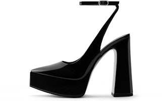 (Women) CHARLES & KEITH PU 'Fashion Peep-Toe Barbie Chunky High Heel Sandal' CK1-60361483 (Women) CHARLES & KEITH PU 'Fashion Peep-Toe Barbie Chunky High Heel Sandal' CK1-60361483