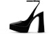 (W) CHARLES & KEITH PU 'Sandal Tumit Tinggi Chunky Peep-Toe Barbie Bergaya' CK1-60361483