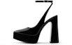 Buy (W) CHARLES & KEITH PU 'Sandal Tumit Tinggi Chunky Peep-Toe Barbie Bergaya' CK1-60361483