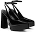 Order (W) CHARLES & KEITH PU 'Sandal Tumit Tinggi Chunky Peep-Toe Barbie Bergaya' CK1-60361483