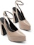 Details for (W) CHARLES & KEITH PU 'Sandal Tumit Tinggi Chunky Peep-Toe Barbie Bergaya' CK1-60361483