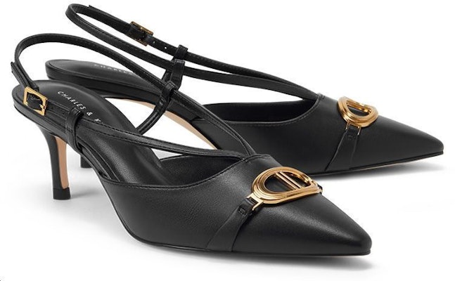 (Women) CHARLES & KEITH PU Black 'Casual Comfort Stiletto' CK1-60361403_BLACK Shop (Women) CHARLES & KEITH PU Black 'Casual Comfort Stiletto' CK1-60361403_BLACK