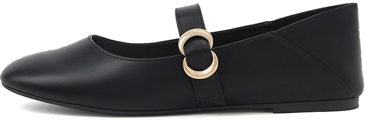 (Women) CHARLES & KEITH PU Buckle Round Toe Mary Jane Ballet Flats 'Black' CK1-70580166_BLACK Buy (Women) CHARLES & KEITH PU Buckle Round Toe Mary Jane Ballet Flats 'Black' CK1-70580166_BLACK