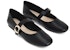 (Women) CHARLES & KEITH PU Buckle Round Toe Mary Jane Ballet Flats 'Black' CK1-70580166_BLACK