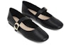 Lookbook (Women) CHARLES & KEITH PU Buckle Round Toe Mary Jane Ballet Flats 'Black' CK1-70580166_BLACK