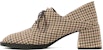 (W) CHARLES & KEITH PU Kasual Lace-Up High Heels 'Coklat' CK1-60361371_MULTI