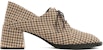 (W) CHARLES & KEITH PU Kasual Lace-Up High Heels 'Coklat' CK1-60361371_MULTI