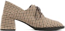 Order (W) CHARLES & KEITH PU Kasual Lace-Up High Heels 'Coklat' CK1-60361371_MULTI