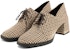 (W) CHARLES & KEITH PU Kasual Lace-Up High Heels 'Coklat' CK1-60361371_MULTI