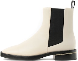 (Women) CHARLES & KEITH PU Chain-Trimmed High-Heeled Chelsea Boots 'Pink' CK1-90280039_CHALK (Women) CHARLES & KEITH PU Chain-Trimmed High-Heeled Chelsea Boots 'Pink' CK1-90280039_CHALK