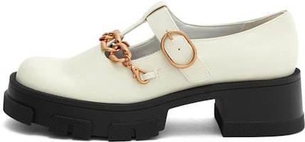 (Women) CHARLES & KEITH PU Chain Mary Jane 'Pink White Platform' CK1-70900323_CHALK (Women) CHARLES & KEITH PU Chain Mary Jane 'Pink White Platform' CK1-70900323_CHALK