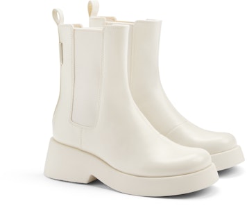 CHARLES&KEITH PU 時尚亮皮厚底 短筒 切爾西靴 5cm 女款 Purchase CHARLES&KEITH PU 時尚亮皮厚底 短筒 切爾西靴 5cm 女款