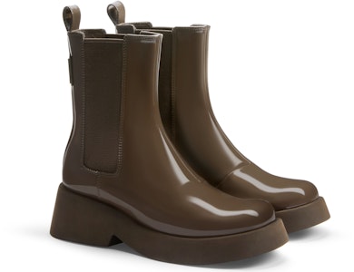 CHARLES&KEITH PU 時尚亮皮厚底 短筒 切爾西靴 5cm 女款 Cheap CHARLES&KEITH PU 時尚亮皮厚底 短筒 切爾西靴 5cm 女款